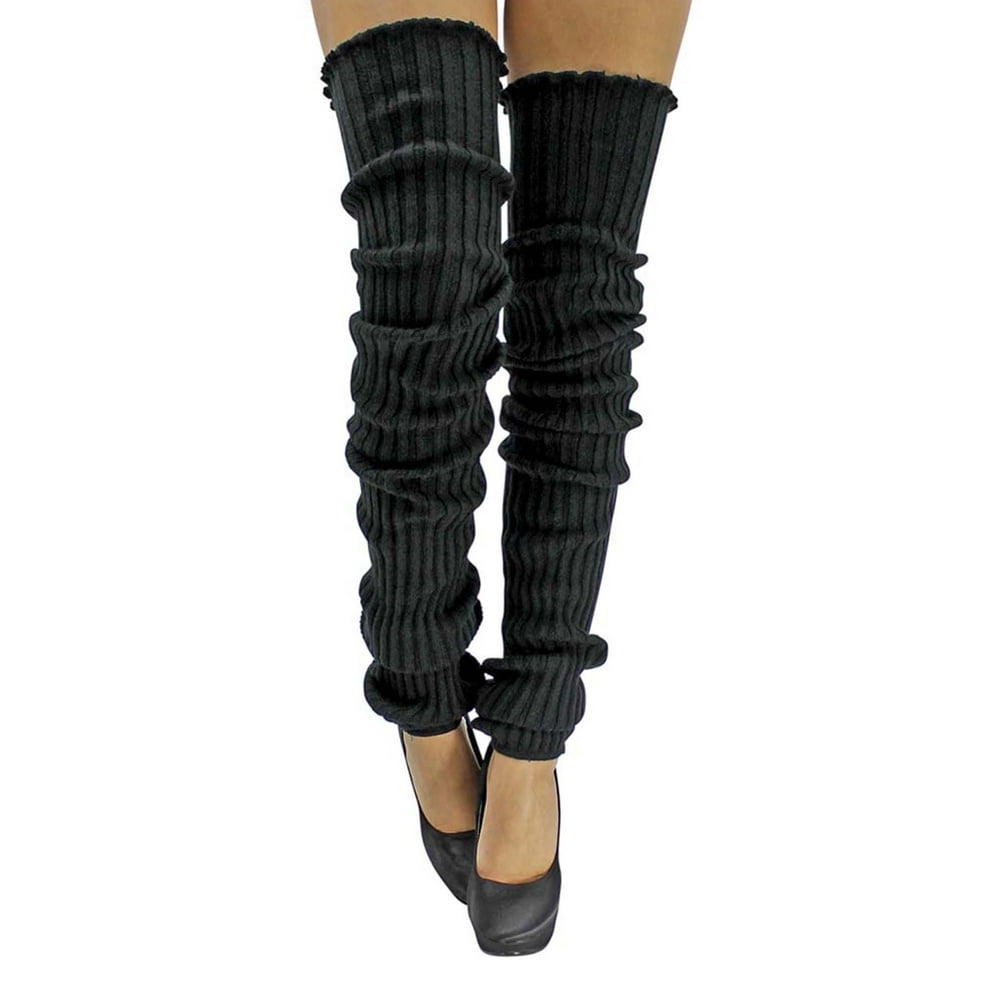 Luxury Divas Slouchy Thigh High Knit Dance Leg Warmers