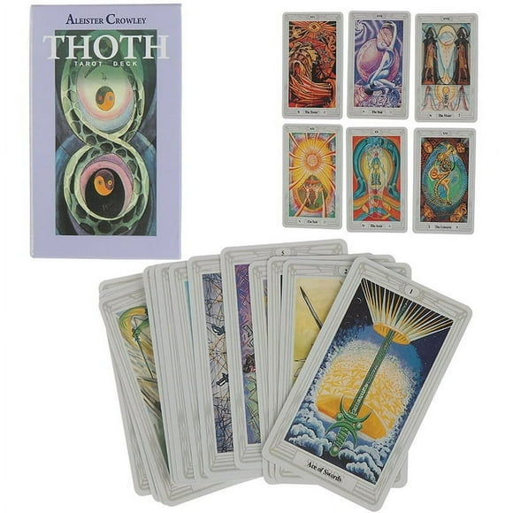 MesaSe 78 Cards Egyptian Myth Divination Aleister Crowley Thoth Tarot Pocket Guidebook