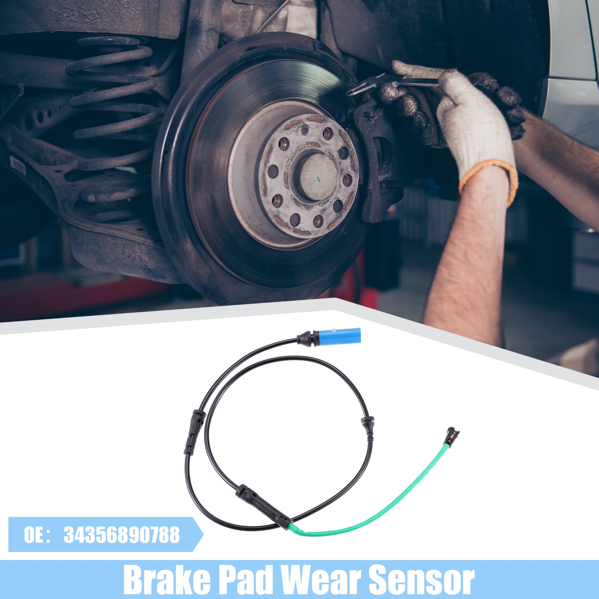 Unique Bargains Car Brake Pad Sensor Front Disc Brake Pad Wear 