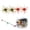 4PCS mix3, variant on 6Pcs Fuzzy Dice Fishing Lure for Bass Fishing, Soft TPR Creature Bait, Floating Soft Plastic Lures with Reflective Glitter, Lifelike Breathing Action for Freshwater & Saltwater