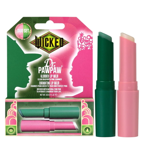 Bálsamo labial Dr. PawPaw Wicked Enchanting & Glimmer, 2 unidades, para mujer