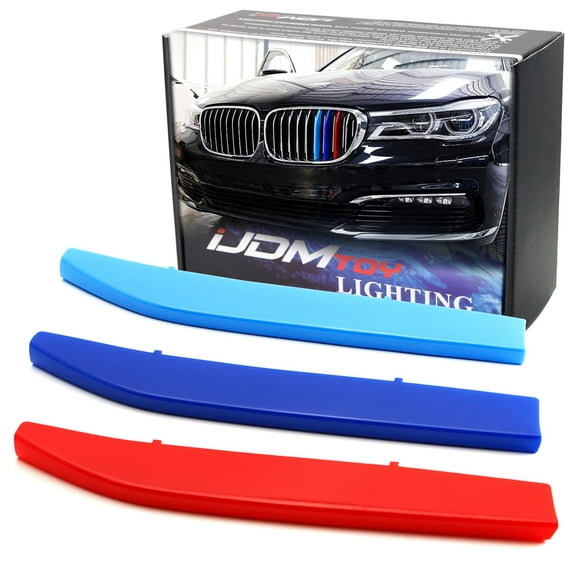 Exact Fit M-Color Grille Insert Trims For 2016-2019 BMW G11/G12 7 Series 740i, 750i, 750Li, etc with 9 Standard Grille Beams