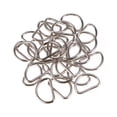 thumbnail image 1 of 120pcs anillo D de metal multiusos anillo D semicircular para bolsas de anillo mano accesorios de bricolaje, 1 of 5