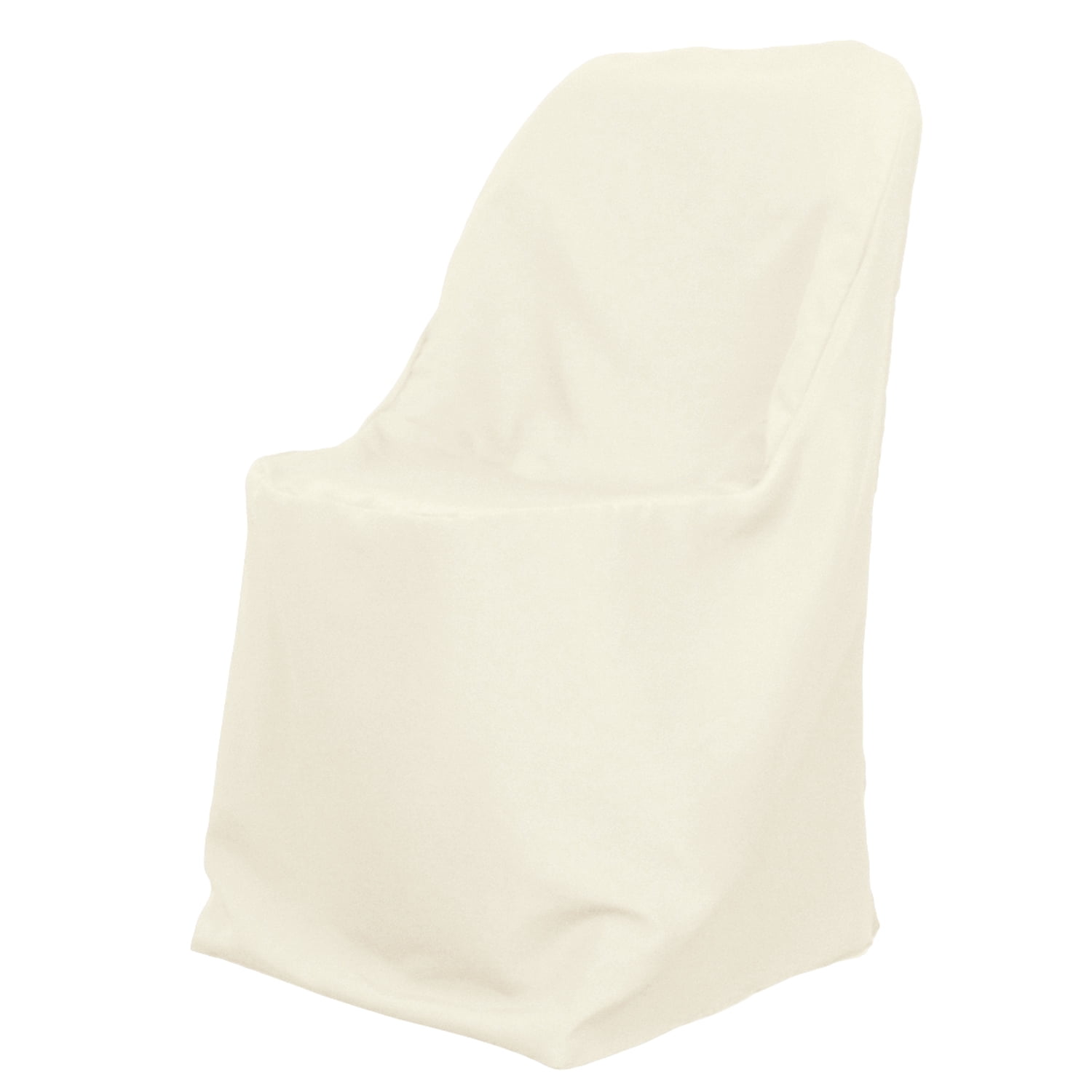 Polyester Folding Chair Cover Ivory