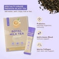 thumbnail image 3 of Collagen Infused Royal Milk Tea Instant Tea Powder - Probiotics for Digestive Health, Multivitamin, & Marine Collagen Powder (10 Sachets), 3 of 8