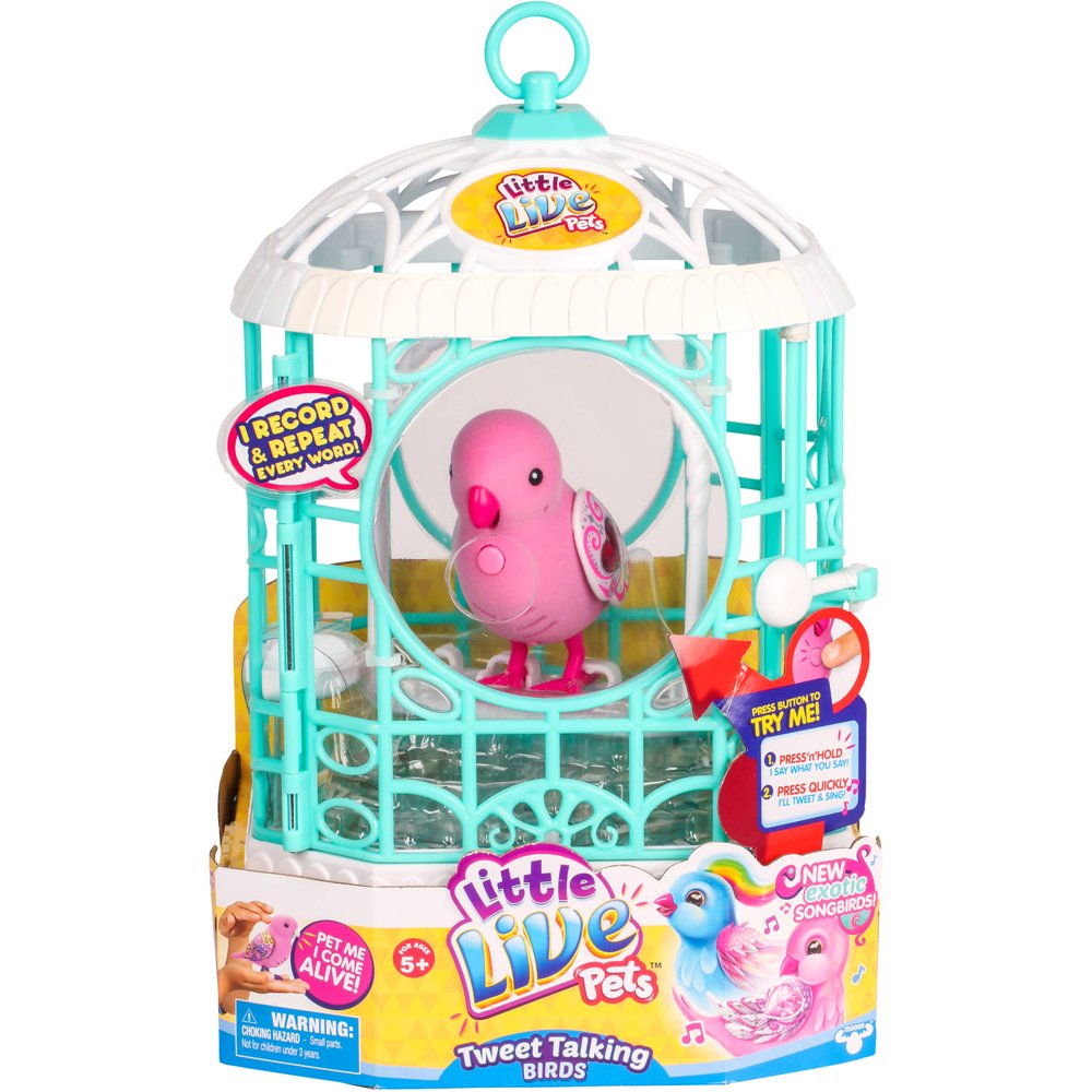 Little Live Pets S5 Bird with Cage, Ruby Belle