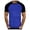 Blue, variant on Big and Tall Shirts for Men Fashion Casual Color Matching Round Neck Short Sleeved T Shirt Large Tall Mens Shirts Soft T Shirt Pack for Men Plain Large Mens Medium 3XL
