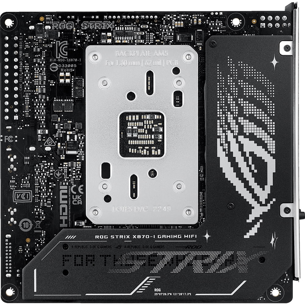 ASUS ROG Strix X870-I Gaming WiFi AMD AM5 Mini ITX Motherboard - ROGSTRIXX870-IGAMING