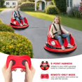 thumbnail image 3 of HETOY Ride On Bumper Car for Kids & Toddlers, 12V Electric Ride On Baby Bumping Car Gifts W/Remote Control, LED Lights & 360 Degree Spin, ASTM Certified, Red, 3 of 8