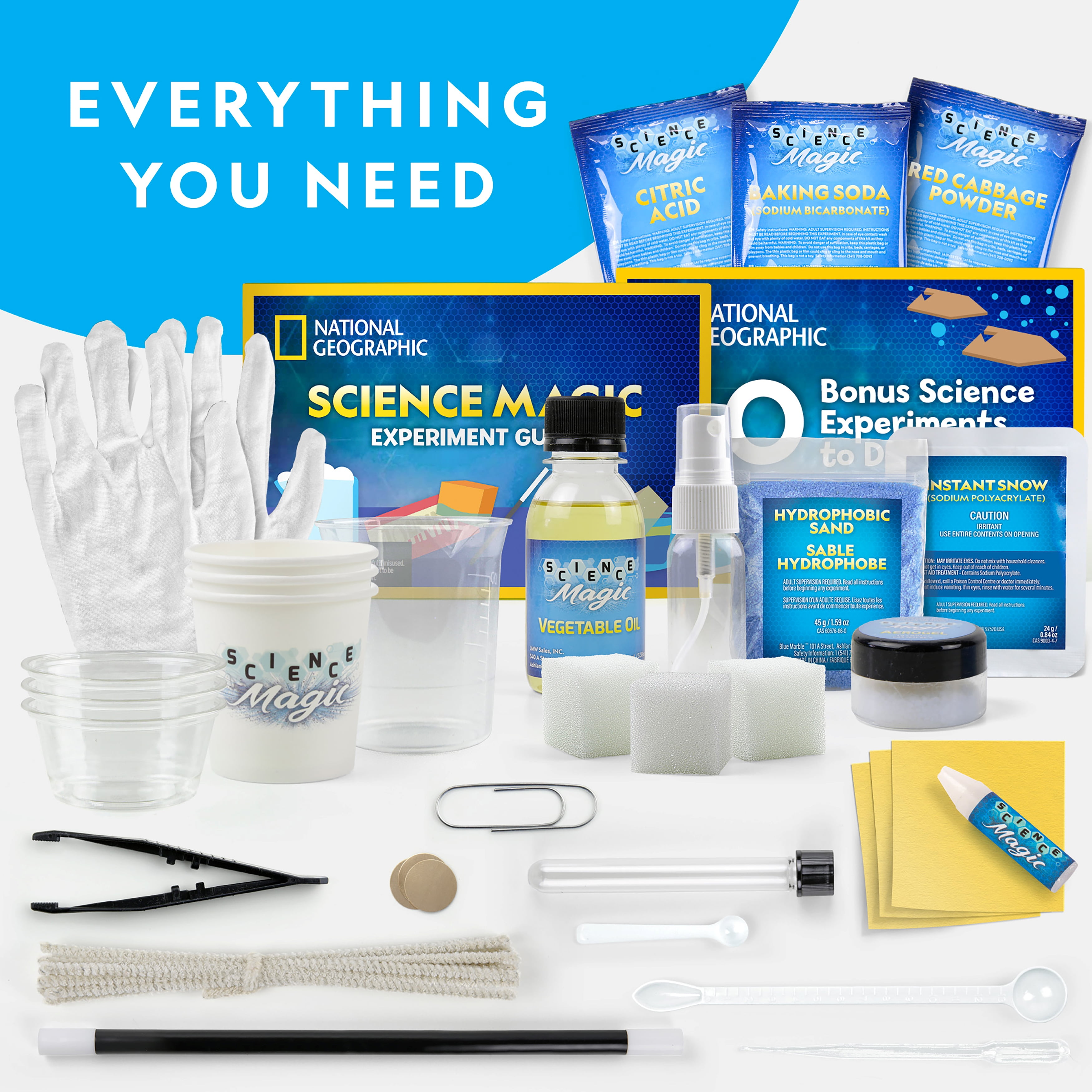 National Geographic Science Magic Kit - Perform 20 Unique Science Experiments