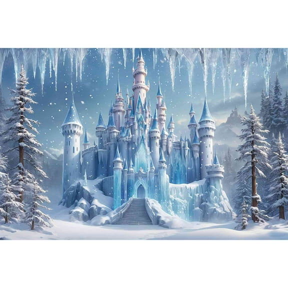 ss Birthday Backdrop for Fairy Enchanted Winter Photography Backgrounds Custom Photoz Personalized