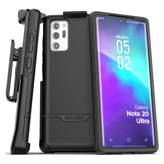 Galaxy Note 20 Ultra Belt Clip Protective Holster Case (2020 Rebel Armor) Heavy Duty Rugged Full Body Cover with Holder for Samsung Note 20 Ultra (Black)