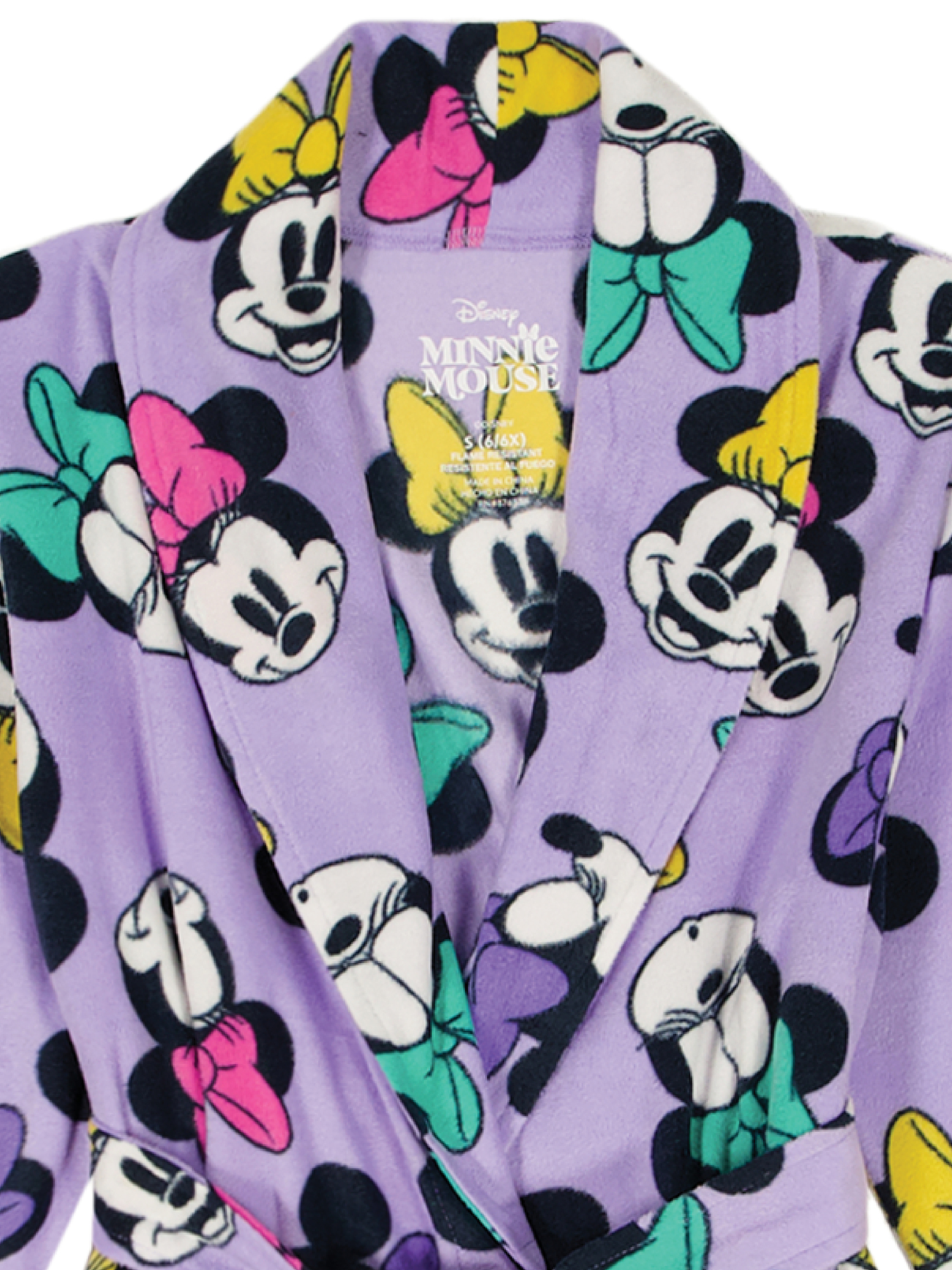 Minnie Mouse Girls Holiday Fleece Robe, Sizes 4-12