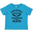 thumbnail image 3 of Inktastic Handpicked for Earth by My Great Uncle in Heaven Boys or Girls Baby T-Shirt, 3 of 5