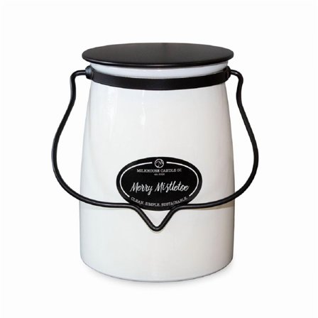 Millkhouse Candles 22 Ounce Jar Candle - MERRY MISTLETOE