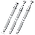 thumbnail image 1 of CHAO Paquete de 3 herramientas de recogida de 4 mordazas de acero inoxidable (plateadas), alicates de 4 pines para IC, componentes electrónicos, 1 of 5