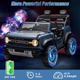 thumbnail image 6 of Ford Bronco Raptor 24V Kids Ride on Toys, Battery Powered Ride on Cars 2 Seater with Remote Control, Electric Car for Boys Girls 3-8 w/Bluetooth & LED Headlights, Blue, 6 of 8