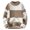 White, variant on comerut Men Autumn Winter Contrast Color Sweater O-neck Long Sleeve Thickened Warm Knitting Tops High Elastic Knitwear