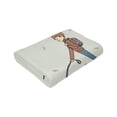 thumbnail image 5 of Autumn Dog Pattern Throw Blanket, Super Soft Anti-Pilling Flannel Bed Blankets, 60"x50", 5 of 8