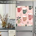 thumbnail image 3 of Yayeee Magnetic Dishwasher Cover for The Front Decoration Home Kitchen Machine Sticker Protector, Brown Christmas Cups, 3 of 6