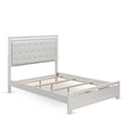 thumbnail image 3 of East West Furniture PA05-Q1NDM0 Pandora 4 Pc Bedroom Set with a queen size bed 2 modern nightstands, Bedroom Dresser, and Large Mirrors - White Finish, 3 of 4