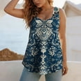 thumbnail image 6 of IFNWSV Plus Size Tank Tops for Women Sleeveless Print Flowy Loose Fit Breathable Summer Cami Top Multicolor XL, 6 of 7
