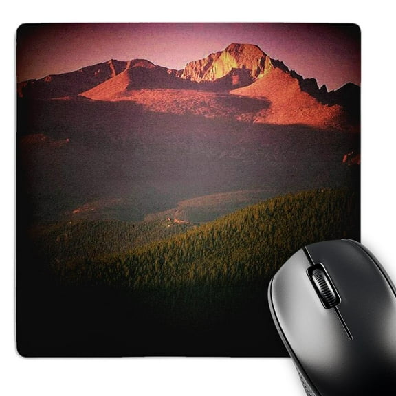 3dRose, Longs Peak in Spotlight Rocky Mountain National Park, MousePad