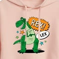 thumbnail image 3 of Toy Story - Rex Flex - Juniors Cropped Pullover Hoodie, 3 of 5