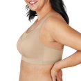 thumbnail image 2 of Women's Playtex US4221 Bounce Control Wire Free Sports Bra (Taupe 48DD), 2 of 4
