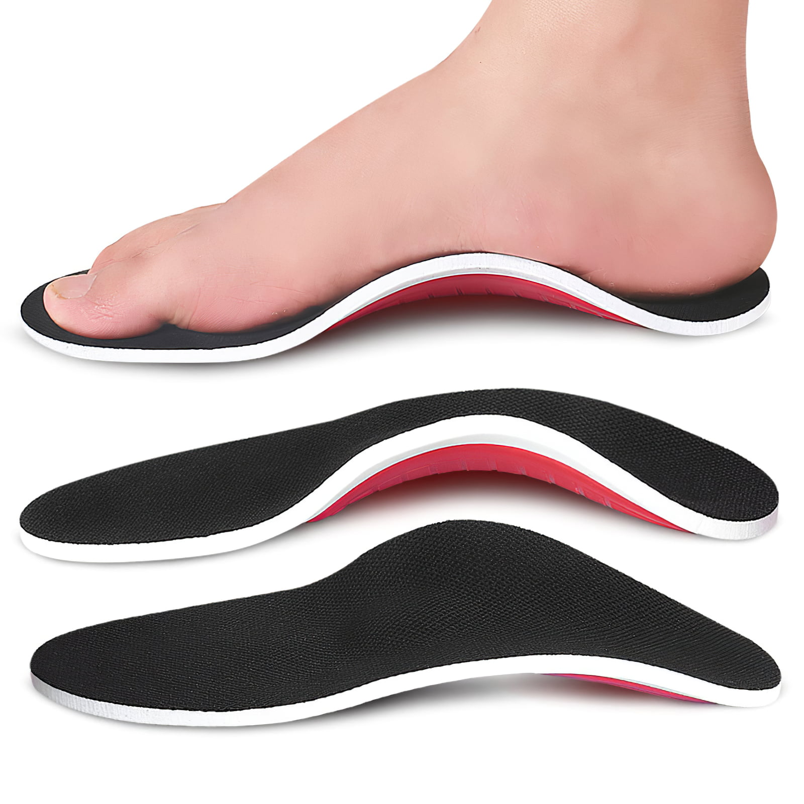 Unisex Orthotic Shoes Functional Insoles Insert High Arch Support Pad New~ 