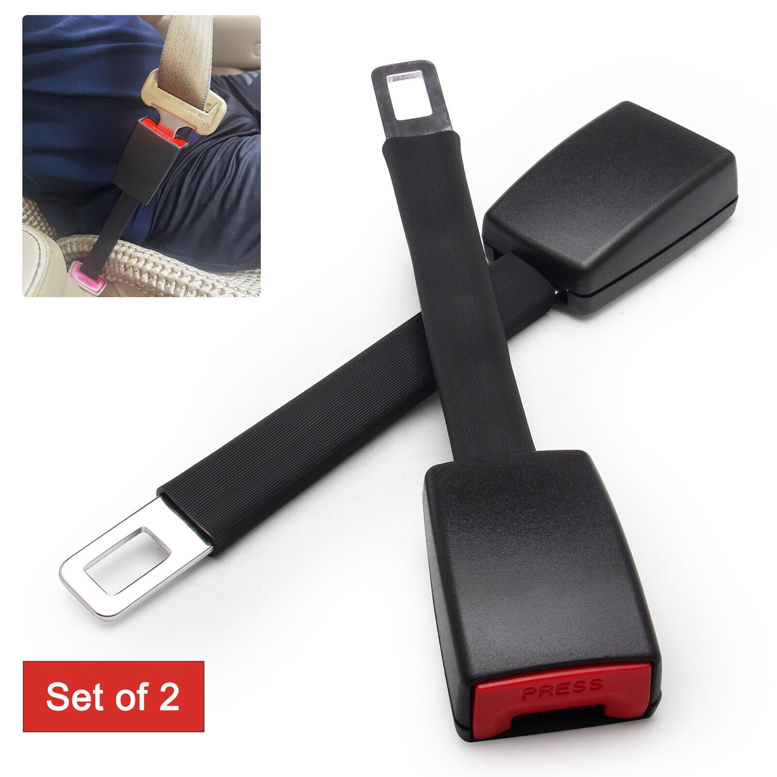 Top10 Racing Set 2 Universal Car Safety Seat Belt Extender Seatbelt