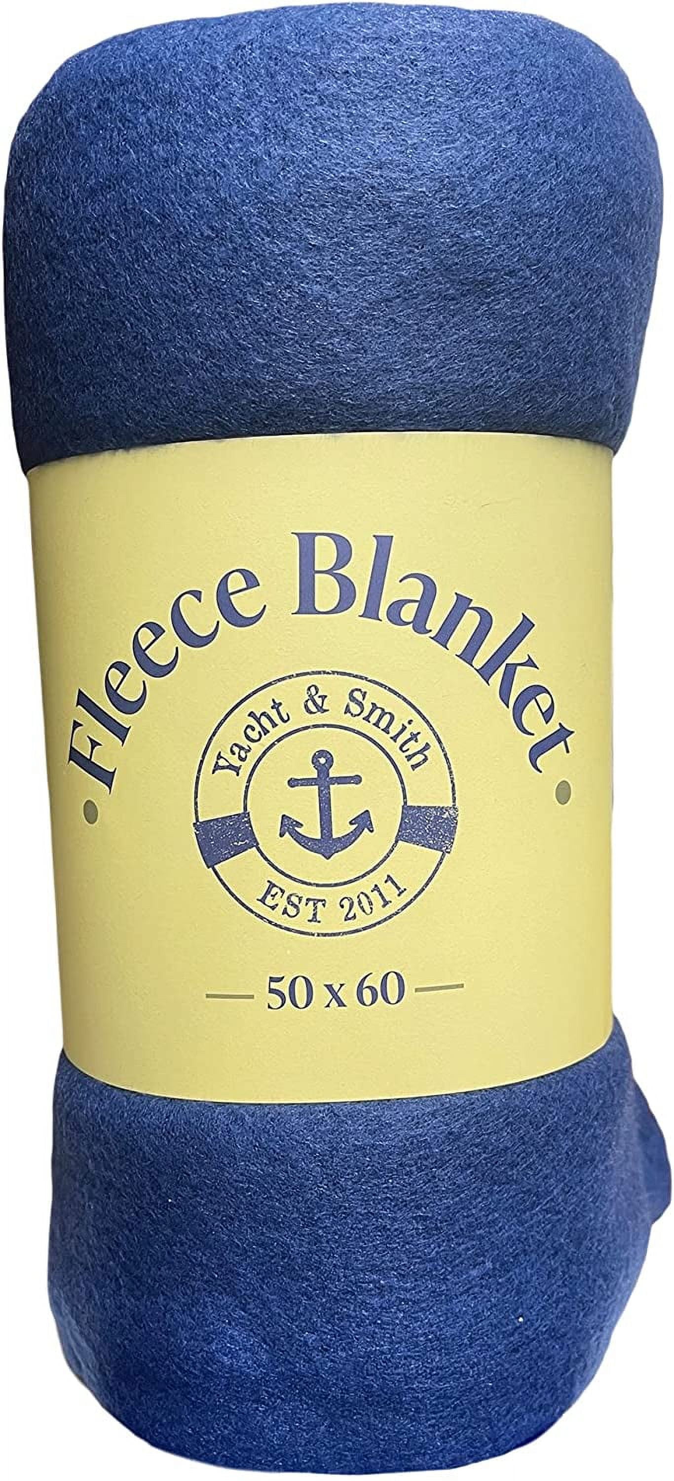 Yacht & Smith Soft Fleece Blankets 50 X 60, Lightweight, Cozy Warm Throws Dark Colorful Blanket Sofa Travel Outdoor, Wholesale