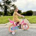 thumbnail image 5 of Glerc Maggie 12 inch Kids Girls Bike for Ages 2-4 Years Old Children, Princess Style Kids Bicycle with Doll-Seat & Basket & Training Wheels, Pink, 5 of 14