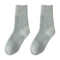 thumbnail image 5 of Busydd Women's Socks Casual Comfortable Solid Color Mid Calf Socks for Women Winter Warm Gifts for Women, 5 of 7
