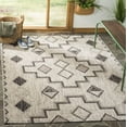 thumbnail image 2 of SAFAVIEH Courtyard Floella Geometric Indoor/Outdoor Area Rug, Grey/Black, 4' x 4' Square, 2 of 8