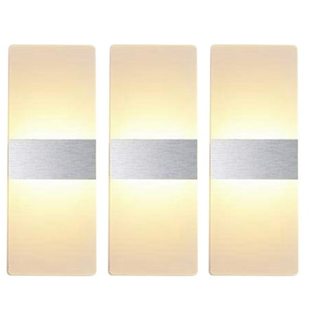 

LED Wall Light Warm White Up and Down Indoor Acrylic Wall Lights Not Dimmable for Living Room Bedroom Hallway()