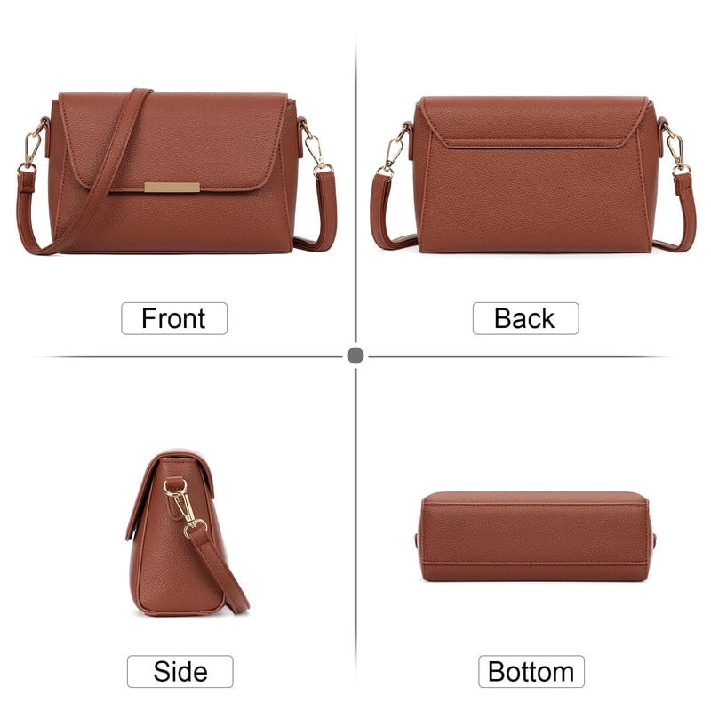 FALAN MULE Small Crossbody Bags for Women PU Leather Purses Trendy Shoulder Handbags