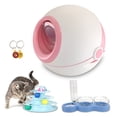 thumbnail image 1 of Arenero Grande para Gato KE WOOW Filtro de Aire Puerta Abatible Entrada/Salida Frontal Color Rosa, 1 of 1