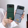 thumbnail image 2 of Funda de teléfono de piel sintética Funda protectora dura linda para Samsung Galaxy Z Flip 4 3 Z Flip3 zflip4 5G zhangyuxiang LED, 2 of 2