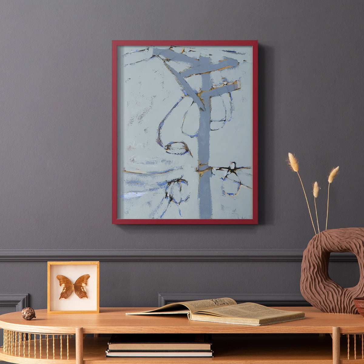 Wires VI Framed Print - Solid Wood in Single Picture Frame Solid Wood 2 Framed Print