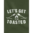 thumbnail image 2 of Camping Gift Let's Get Toasted - Funny Camping Hoodie XX-Large Gray, 2 of 5
