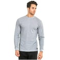 thumbnail image 2 of Mens Crew Neck Medium Weight Classic Cotton Thermal TopH.Gry, 3XLarge, 2 of 3