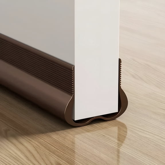 LAMIRO 36 inch Under Door Draft Stopper for Bottom of Door,Soundproof Door Stopper,Free Cutting Length,Under Door Noise Stopper (Brown) 1.77x36x1.18"
