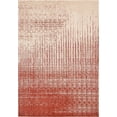 thumbnail image 2 of Unique Loom Tapis de Transition Contemporain Del Mar Collection, 8' x 11' 4", Rouge/ivoire, 2 of 2
