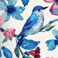 thumbnail image 6 of WYYP Blue Bird Flowers Watercolor Painting Round Tablecloth - Great for Home Kitchen/Parties/Holiday Dinner - 100% Polyester Fiber - Full Width Single-Sided Printing White, 6 of 8