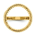 thumbnail image 4 of 14K Yellow Gold Ring Band Themed Holds 1 10oz American Eagle coin Product does not include, 4 of 8
