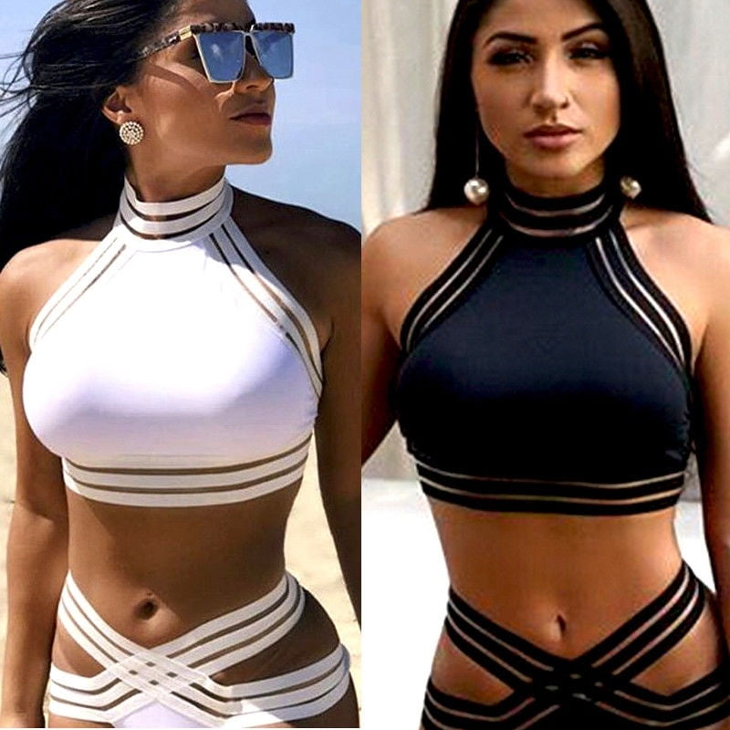 crop bikini set