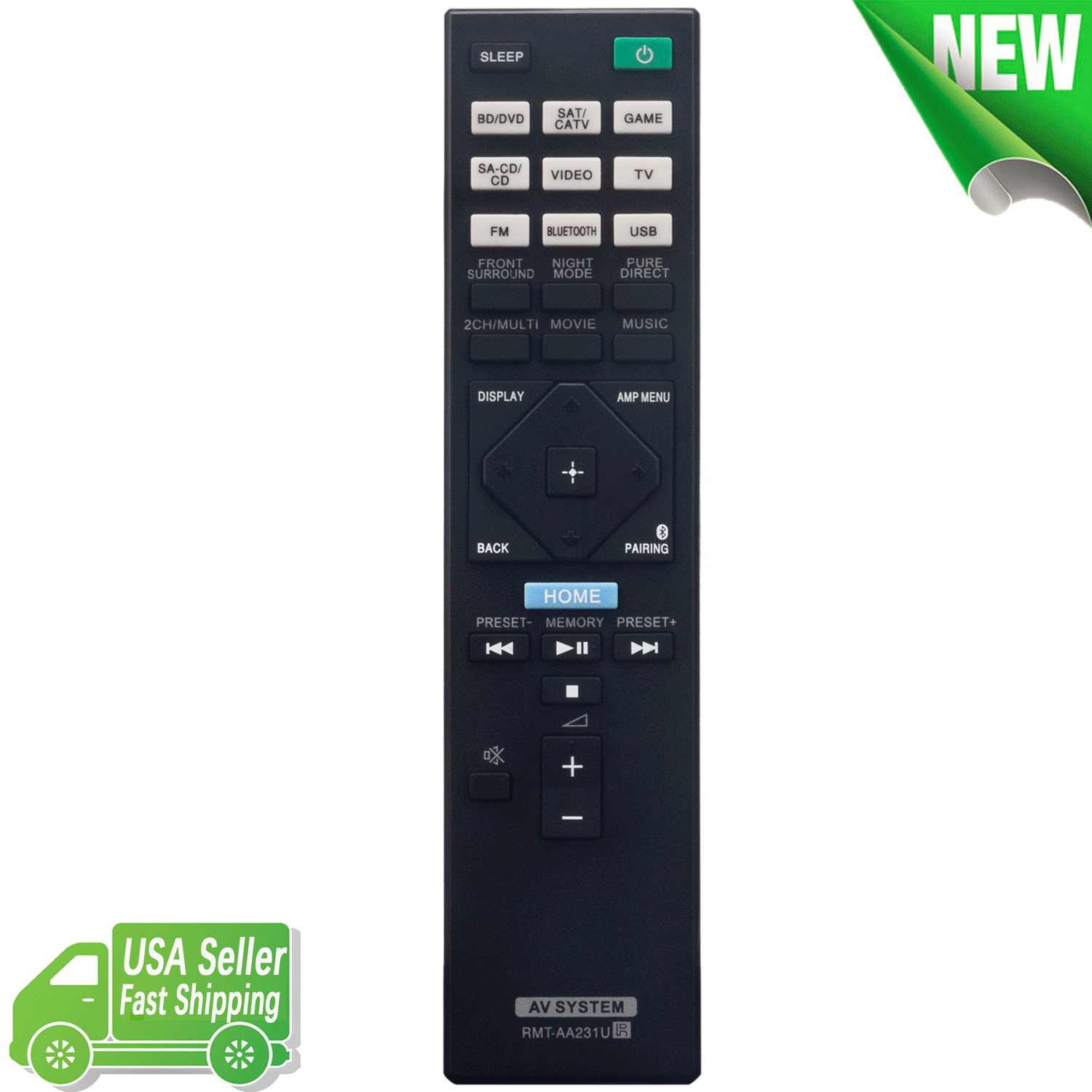 RMTAA231U Replace Remote Control for Sony Multi Channel AV Receiver STRDH770
