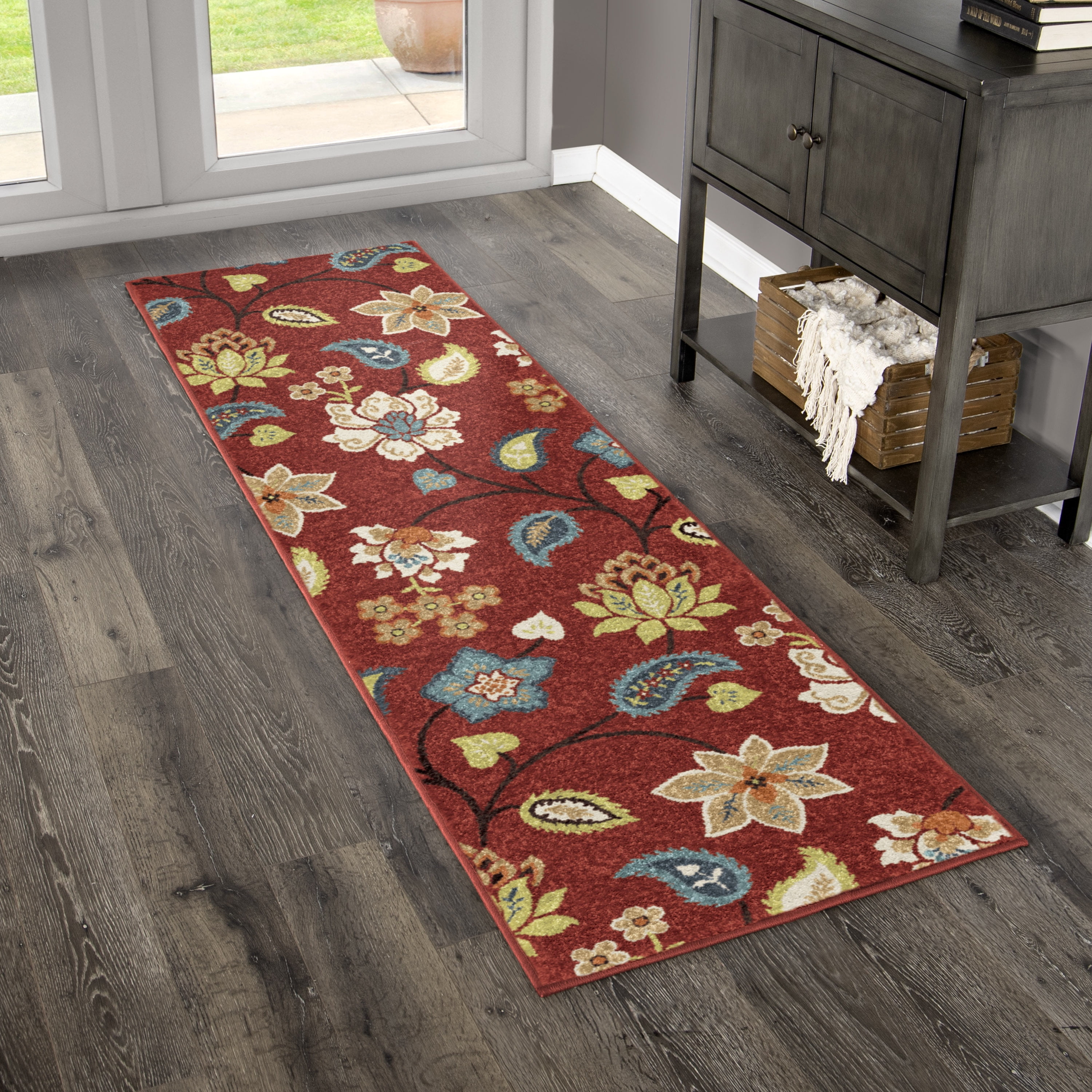 Orian Garden Chintz Woven Olefin Area Rug