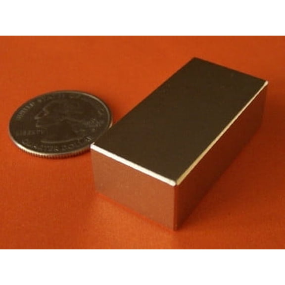 Neodymium Magnets 1.5 in x 3/4 in x 1/2 in Rare Earth Block